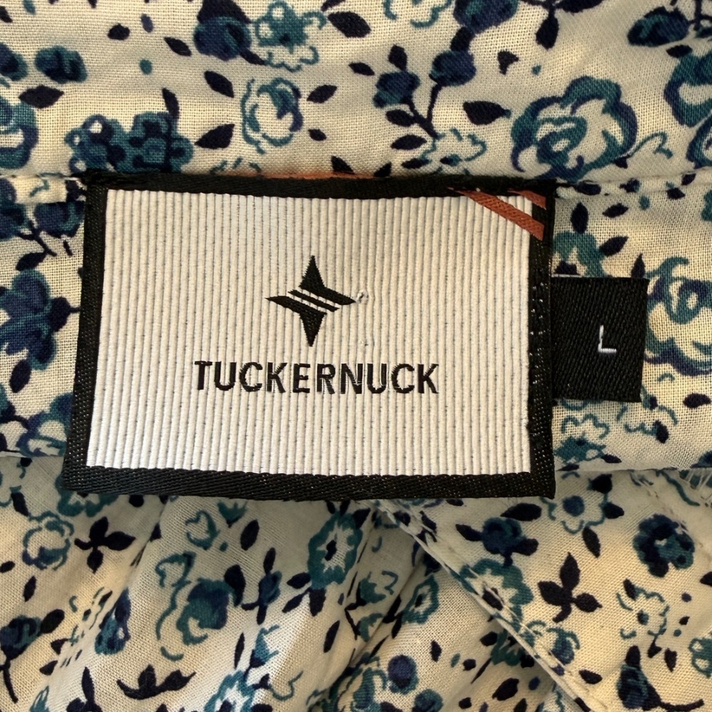 Tuckernuck Fleur Tiered Floral Kenzo Mini Dress Blue White 25106 - Picture 8 of 10